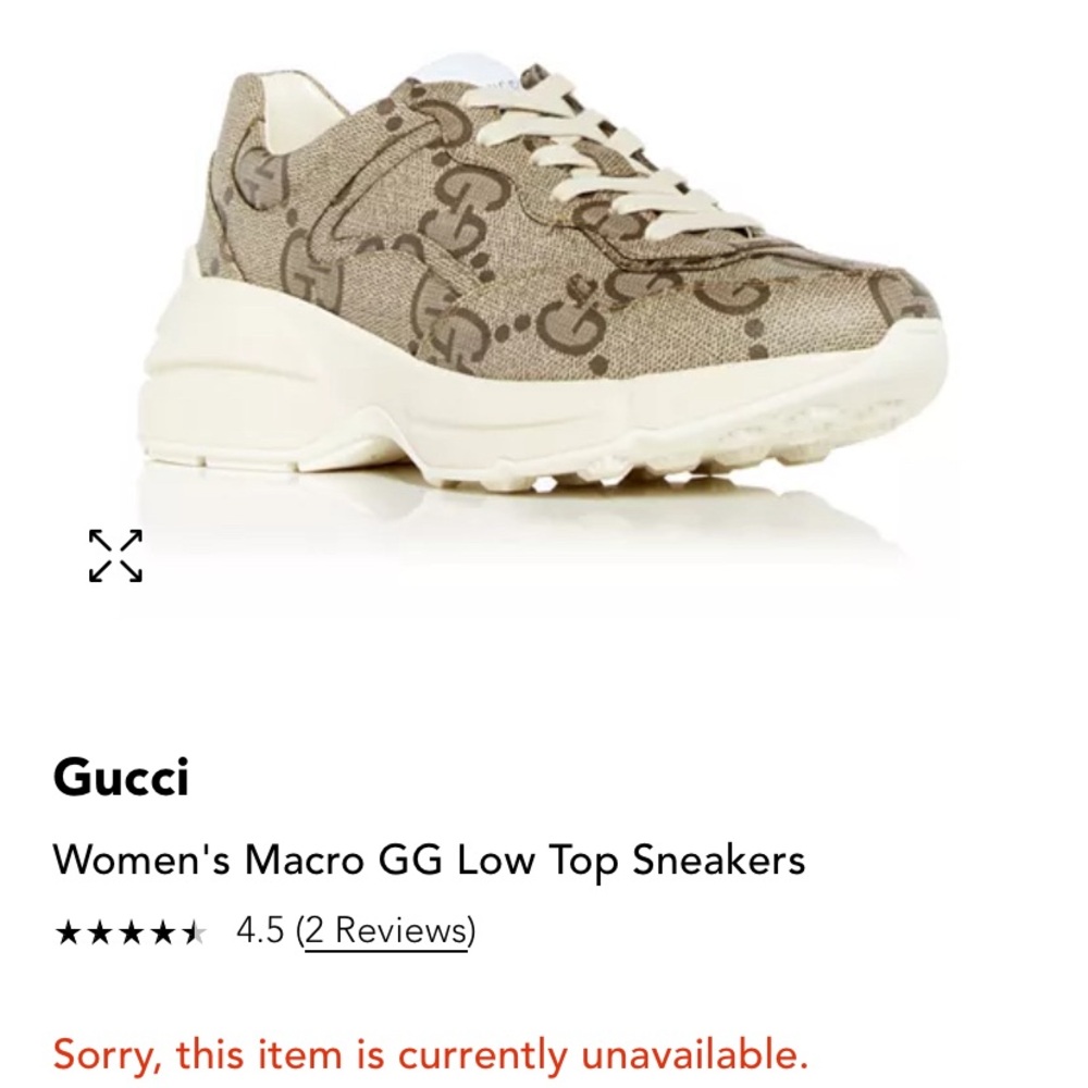 Gucci Macro Supreme Beige Ebony  low top Sneakers - Picture 16 of 17